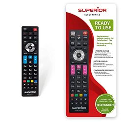 Superior Electronics SUPTRB010 "Philips" Replacement, Telecomando di Ricambio Universale Compatibile con Tutti i Tv e Smart Tv & SUPTRB016 "Telefunken" Replacement, Telecomando di Ricambio Universale