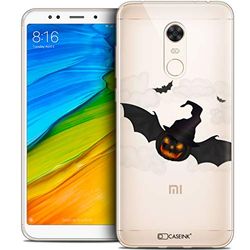 CASEINK fodral för Xiaomi Redmi 5 Plus (6) fodral [kristallgel HD halloween kollektion pumpa design - mjuk - ultratunn - tryckt i Frankrike]