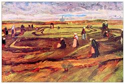 ArtPlaza TW91360 Van Gogh Vincent - Workers decoratieve panelen, hout MDF, meerkleurig, 90 x 60 cm