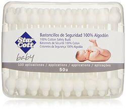 Star Cott Baby - Bâtons de sécurité - 100% coton - 50 pièces - [paquet de 6]