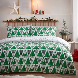 furn. Hide and Seek jultomte påslakanset för småbarn, bomull, polyester, grön