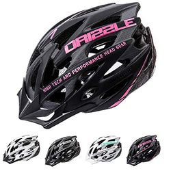 meteor® fietshelm heren dames kinderhelm MTB scooter helmet voor downhill scheidingshelm mountainbike inliner skatehelm BMX jongens meisjes Fahrradhelmet bike Drizzle (zwart/roze, XL 61-63 cm)