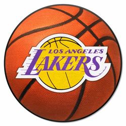 FANMATS 10209 - Tappeto a forma di pallacanestro dei Los Angeles Lakers, diametro 68,6 cm, motivo: basket