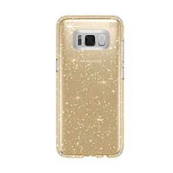 Speck Presidio Case for Samsung Galaxy S8 - Clear/Gold Glitter , 90255-5636