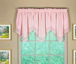 Today's Curtain Emelia Original Voile Ascot 63,5 cm, Rosa, 101,6 cm de Ancho x 63,5 cm de Largo