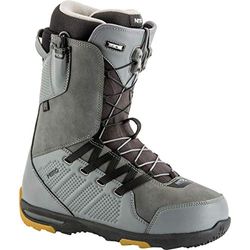 Nitro Snowboards Team TLS 19 Premium - Botas de snowboard para hombre (con sistema de cordones rápidos, 32.0), color gris y blanco