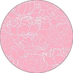 Bonateks, Round Digital Printed Mouse Pad, Non-Slip Base, for Office and Home, Diameter:22cm