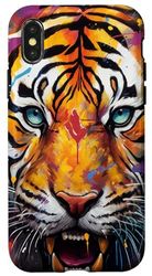 Carcasa para iPhone X/XS Tigre majestuoso: un encuentro vívido con depredadores