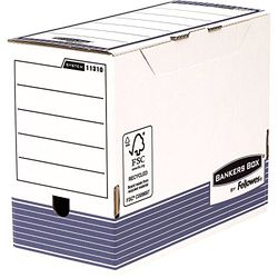 Bankers Box Pudełko archiwalne w formacie A4+, szerokość grzbietu 200 mm, seria systemowa, z szybką konstrukcją FastFold, w 100% z kartonu pochodzącego z recyklingu, opakowanie zawiera 10 sztuk