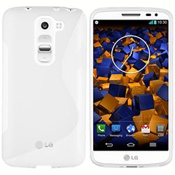 mumbi skal kompatibel med LG G2 mobiltelefon fodral mobiltelefonskal, transparent vit