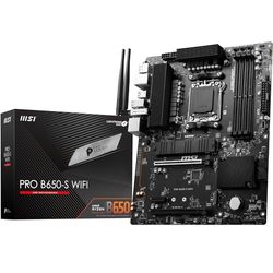 MSI PRO B650-S Scheda madre WIFI, ATX - Supporta i processori AMD Ryzen serie 7000, AM5 - DDR5 Memory Boost 6000+MHz/OC, 2 x PCIe 4.0 x16, 2 x M.2 Gen4, Wi-Fi 6E