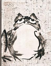 Japanese Frog Notebook - 200 Pages, College Ruled