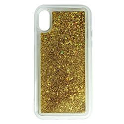 Babaco Phone Case For Iphone X/XS Liquid Glitter Effect, Gold