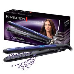 Remington Lisseur Cheveux [Ionique: anti-frizz & antistatique] Pro-Ion (Céramique Tourmaline, Douceur & Brillance, Glisse facile, Écran LCD, Fonction Mémoire) Fer à Lisser S7710