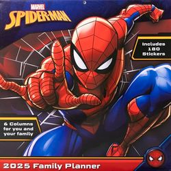 Spider-Man 2025 30x30 Family Calendar – Marvel 16-Month Superhero Planner, Vibrant Art, Large Writing Space for Scheduling, For Marvel Fans, Home, Office or Dorm Décor