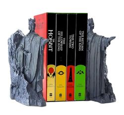 Boekensteunen Boek End Lord of Rings Hobbit Boek Decoratie Hars, Decoratieve Boek Stopper Bindmiddel en Verdelers, Hobbit Decoratie Hars Boek End Anti-Slip vervangers voor Bibliotheek Kantoor Home