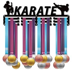 CREATCABIN Medaillehouder Karate Atleet Sport Medailles Display Stand Wall Mount Hanger Decor Houders voor Lopers voor Thuis Badge Opslag 3 Rung Medaillewinnaar Running Gymnastiek Meer dan 60