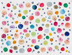 Vilber Kids Dots Tapete, vinil, multicolor, 153 x 200 x 0,2 cm