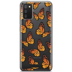 ERT GROUP etui na telefon Samsung A02S, case oryginalny i oficjalnie licencjonowany przez Babaco, wzór Butterflies 002, optymalnie dopasowane, plecki z TPU częściowo przeźroczyste