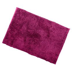 Berry Soft Tufted Microfibre Bathroom Shower Bath Mat Rug Non-Slip Back 50x80cm