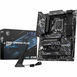 MSI Z890 GAMING PLUS WIFI,Scheda Madre, ATX – Supporta processori Intel Core Ultra (Serie 2), LGA 1851, memoria DDR5 9200+ MT/s OC, PCIe 5.0 x16, M.2 Gen5, Intel Killer 5G LAN, Wi-Fi 7
