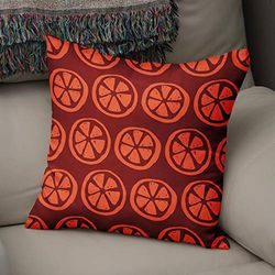 Bonamaison Decorative Cushion Cover, Polycotton, Orange, Standard