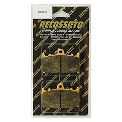 accossato agpa75st-p51999 Pastillas freno, Color Negro, Talla única