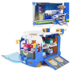 Super Wings 2-in-1 Super Pets Mini Base met Super Pet Jett & Dizzy, speelgoed voor 3, 4, 5, 6, 7, 8, 9, 10 jaar, oud jongen meisje