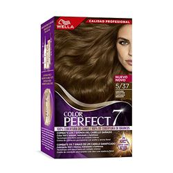 Wella Color Perfect - Colore permanente per capelli idratati e luminosi, castano seducente