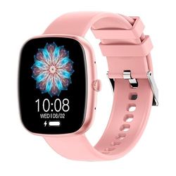 Cool Smartwatch Border Silicona Rosa (Llamadas, Salud, Deporte)