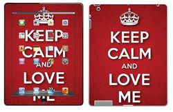 Royal Sticker for Tablet Keep Calm Love Me iPad 3