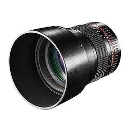 Samyang F111201101 - Alvo fotográfico DSLR para Canon EF (distância focal fixa de 85 mm, abertura f/1,4-22 AS IF UMC, diâmetro do filtro: 72 mm), preto