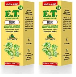 Lemuria - ET Tiglio, Integratore Alimentare a Base Di Piante e Derivati, Utile per Favorire il Rilassamento in Caso di Stress - 30 ml (Confezione da 2)