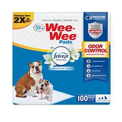 Four Paws Wee-Wee - Assorbenti per cani e cuccioli, per addestramento al vasino, per cani e cuccioli, 55,9 x 58,4 cm, 100 pezzi