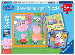 Ravensburger 5579 Peppa Pig Jigsaw Puzzles for Kids Age 5 Years Up-3x 49 Pieces