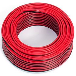 Luidsprekerkabel 2x0,75mm2-25m - rood-zwart - CCA - audiokabel - luidsprekerkabel