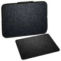 PEDEA Étui de Protection Design pour Ordinateur Portable jusqu'à 15,6" (39,6 cm) avec Tapis de Souris Design First One