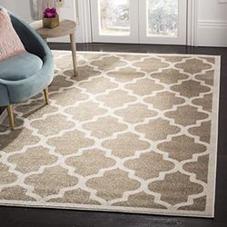 Safavieh - Tapete de polipropileno para interior e exterior, 160 x 230 cm, cor bege