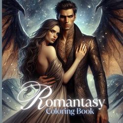 Romantasy Coloring Book: Creative Romantic Fantasy Coloring Pages Fae, Witches, Dragons, Bay Boys and More Designs for Teens, Adults Stress Relief and Fun