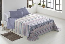 Todomueble Paduana Bangui Set di – Coperta Trapuntata con sopra e Federa Cuscino 135 Multicolore