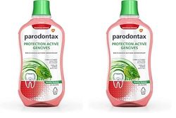 Parodontax Bain de Bouche Herbal, Pour Les Dents Sensibles, Élimine La Plaque Dentaire, Sans Alcool, 500ml (Lot de 2)