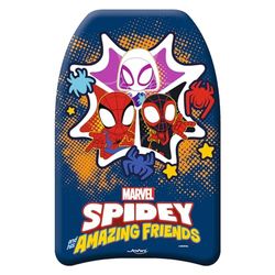 John 79226 Spiderman zwemplank Spider-Man zwemhulp voor kinderen, blauw geel, 43 x 32 x 3,5 cm