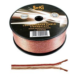 Luidsprekerkabel 2x0,50mm2-100m - transparant - CCA - audiokabel - luidsprekerkabel