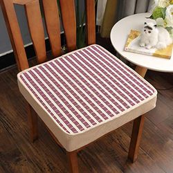 HY&DD Vierkante spons pluche stoel zitkussen, patio zitkussen, dikker student kantoor outdoor stoel pad, zitkussen, 50 * 50 B 40x40cm (16x16inch)