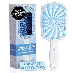FHI Heat UNbrush Plus - Spazzola per capelli ricci per districatura delicata ed efficace su tipi di capelli fragili bagnati o asciutti - Spazzola districante con 84 setole UltraFlex, spazzola per