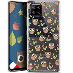 Caseink Beschermhoes voor Samsung Galaxy A42 5G (6,6 inch) [HD-gel, bedrukt in Frankrijk, zomercollectie, uilen-design, zacht, ultradun]