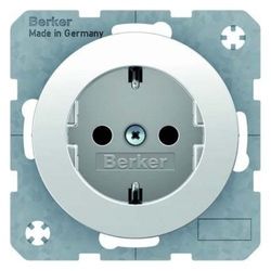 Berker SCHUKO-stopcontact pows/gl 47432089 R.1;R.3 contactdoos 4011334365341