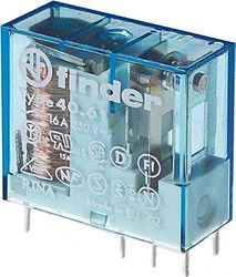 Finder Série 40 - Rele mini 5 mm 1 comutado 16 a 12 vdc