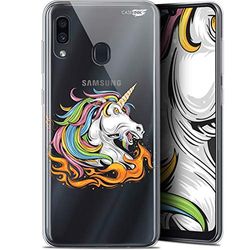 Caseink fodral för Samsung Galaxy A30 (6.4) Gel HD [ ny kollektion - mjuk - stötskyddad - tryckt i Frankrike] eld enhörning