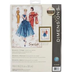 Dimensões 70-35369 - kit de ponto cruz, design vintage, vários